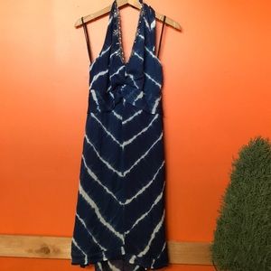 Embellished neck party dress